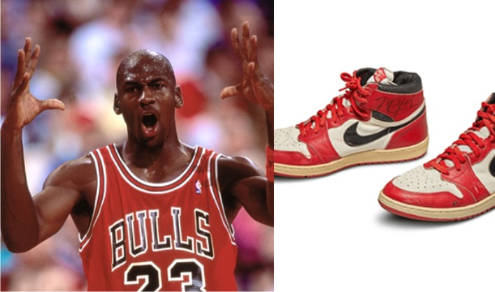 Amazing! Michael Jordan’s 1985 pair of sneakers sold for record ...