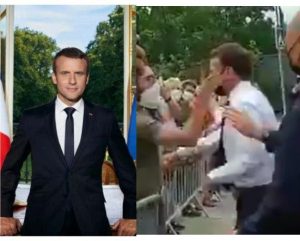 Shocking: Man Slaps French President, Macron During A Tour (Video ...